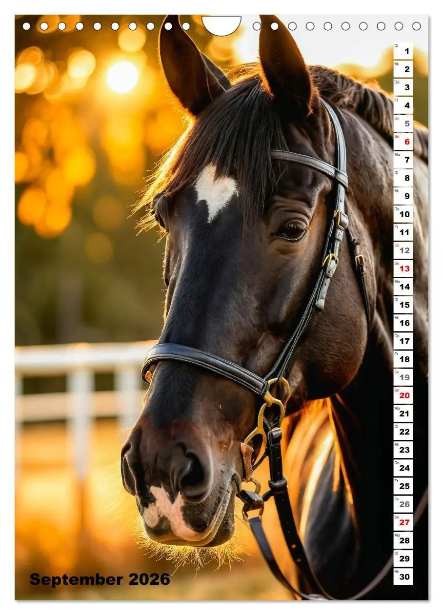 Bild: 9783516670233 | Pferdekalender - Wunderschöne Pferde in Natur und Portraits...