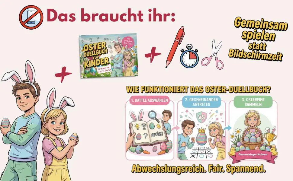 Bild: 9783692730233 | Oster Duellbuch für Kinder | Surprise Books Creations | Taschenbuch