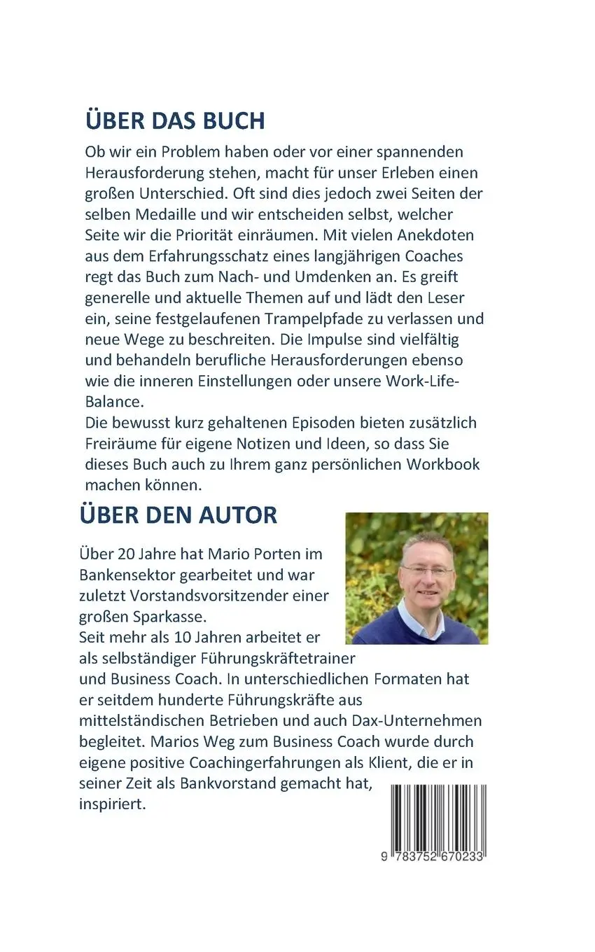 Rückseite: 9783752670233 | Das knallrote Cabrio | 52 Impulse zur Selbstreflexion | Mario Porten