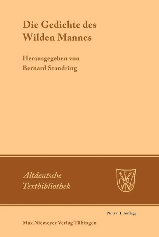 Cover: 9783484200333 | Die Gedichte des Wilden Mannes | Bernard Standring | Taschenbuch