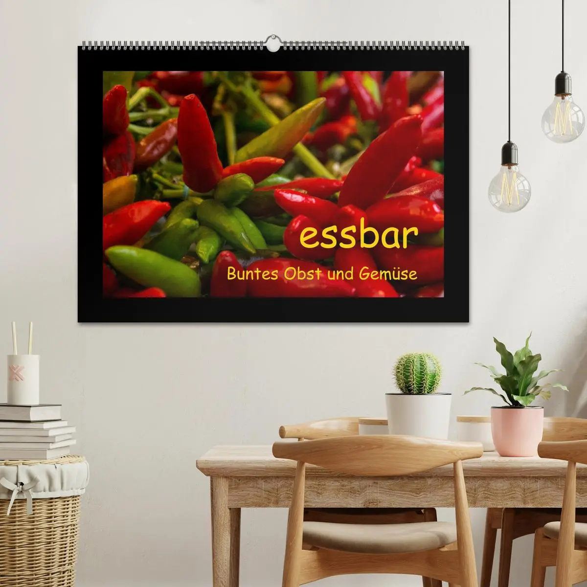 Bild: 9783516110333 | essbar - Buntes Obst und Gemüse (Wandkalender 2026 DIN A2 quer),...