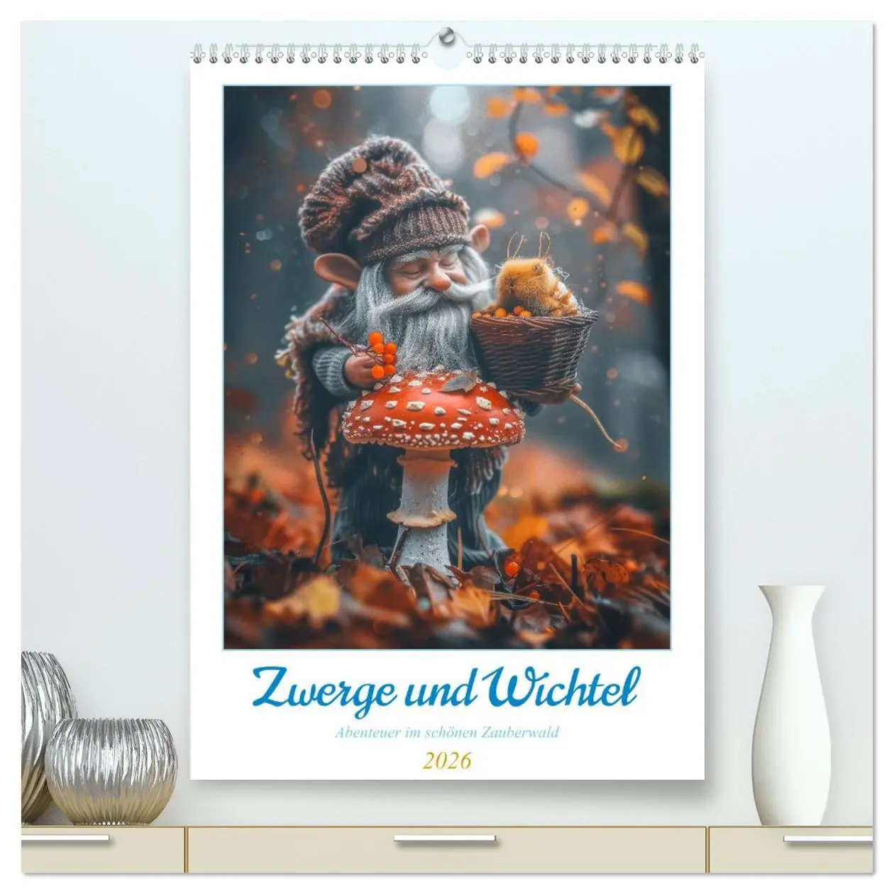 Cover: 9783516280333 | Zwerge und Wichtel (hochwertiger Premium Wandkalender 2026 DIN A2...