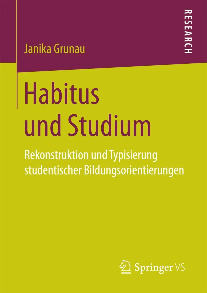 Cover: 9783658160333 | Habitus und Studium | Janika Grunau | Taschenbuch | xvii | Deutsch