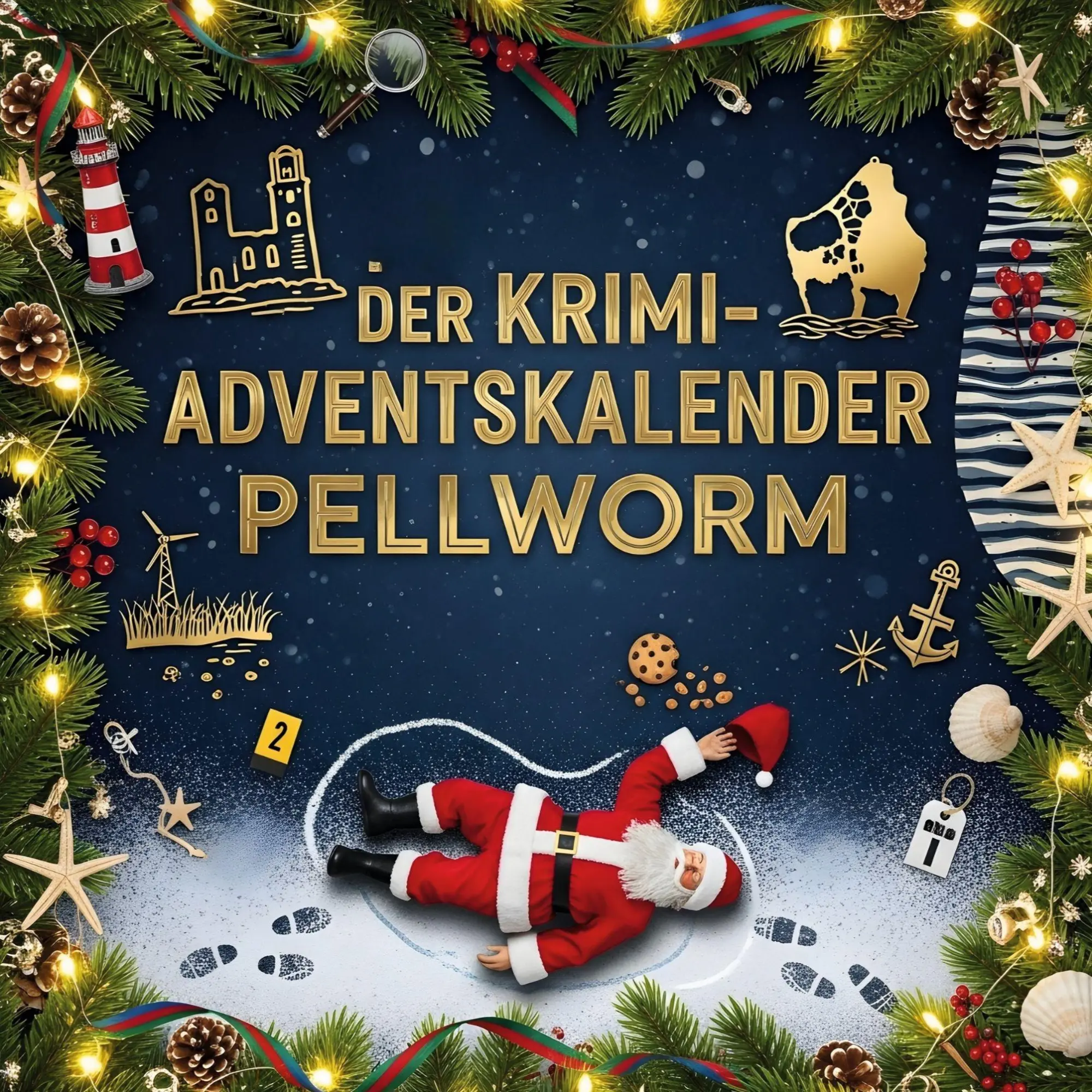 Cover: 9783695310333 | Der Krimi-Adventskalender Pellworm | Mordsverdächtig in 24 Akten