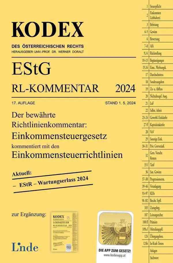 Cover: 9783707350333 | KODEX EStG Richtlinien-Kommentar 2024 | Manfred Bauer | Taschenbuch