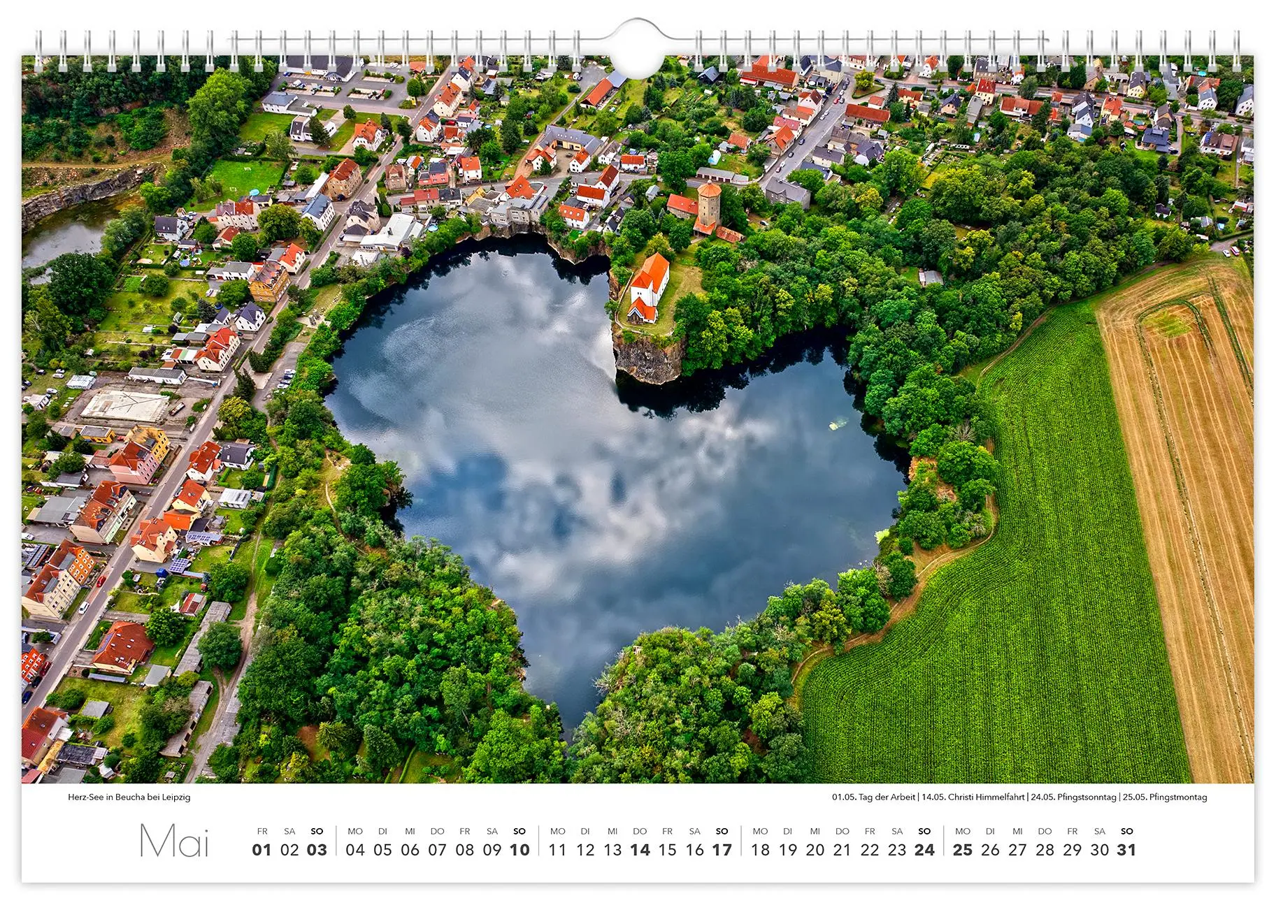 Bild: 9783910680333 | Kalender Sachsen von oben 2026 - Luftaufnahmen | Peter Schubert | 2026