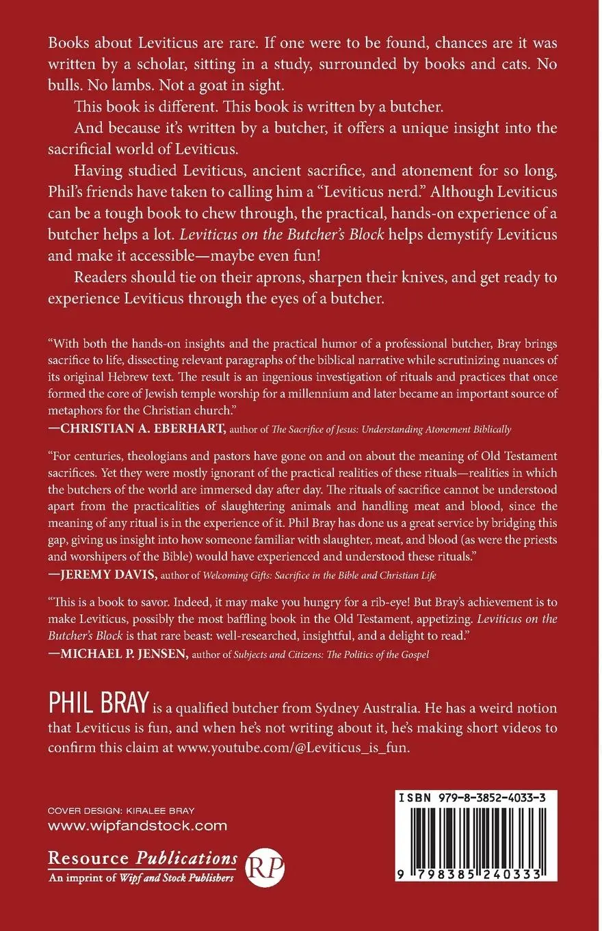 Rückseite: 9798385240333 | Leviticus on the Butcher's Block | Phil Bray | Taschenbuch | Englisch