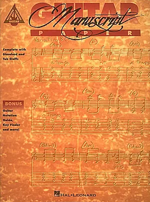 Cover: 73999100433 | Recorded Versions Guitar Tablature Manuscript Paper | Hal Leonard Corp