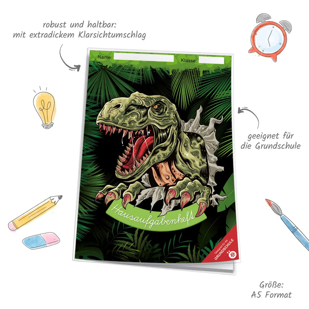 Bild: 4251901510433 | Trötsch Hausaufgabenheft Grundschule Dino | Co.KG | Taschenbuch