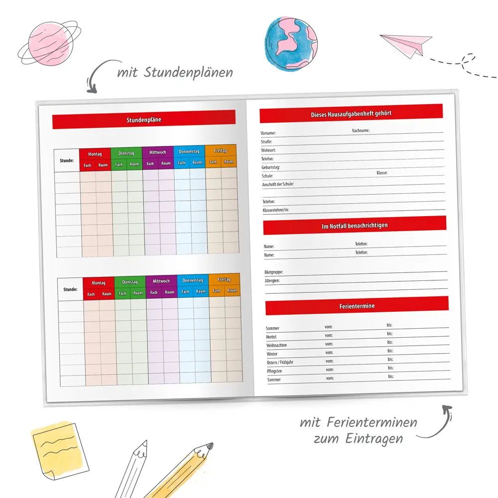 Bild: 4251901510433 | Trötsch Hausaufgabenheft Grundschule Dino | Co.KG | Taschenbuch