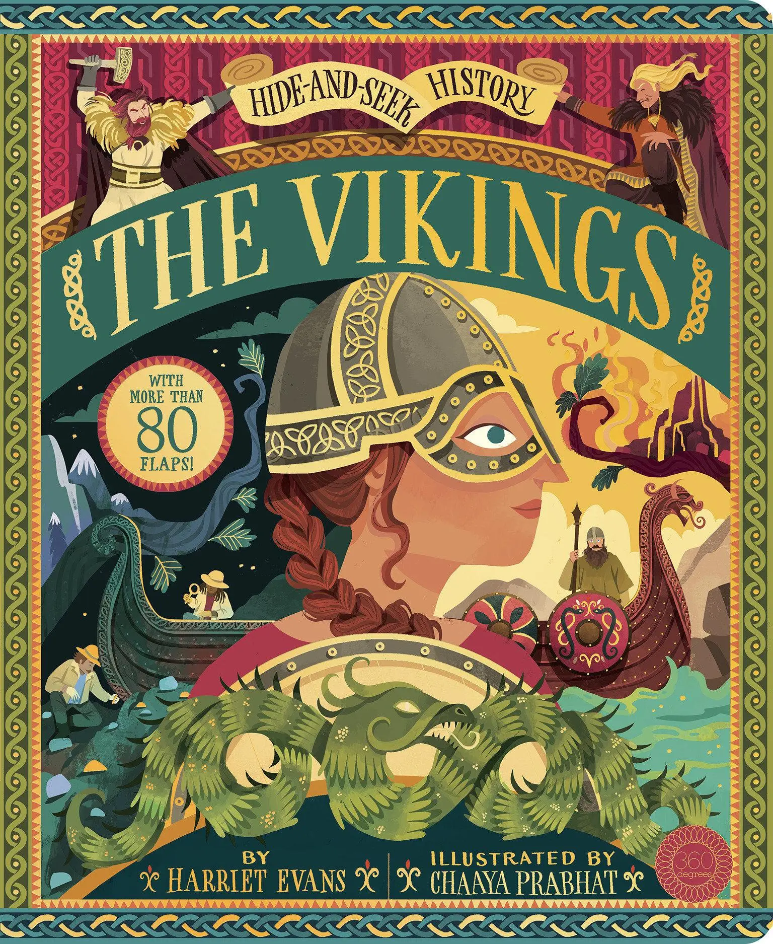 Cover: 9781944530433 | Hide and Seek History: The Vikings | With More Than 80 Flaps! | Evans