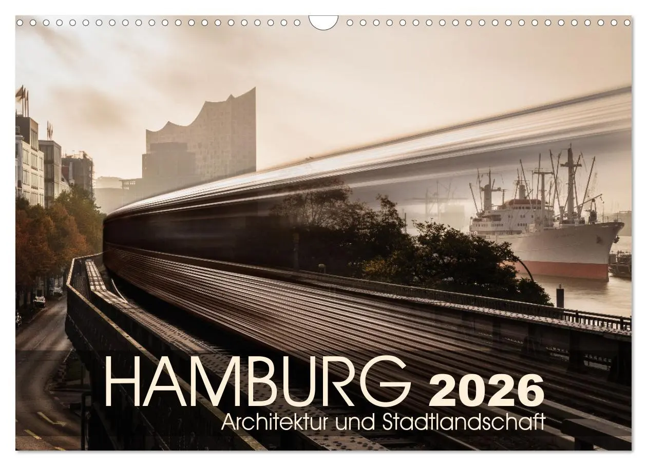 Cover: 9783457630433 | Hamburg Architektur und Stadtlandschaft (Wandkalender 2026 DIN A3...