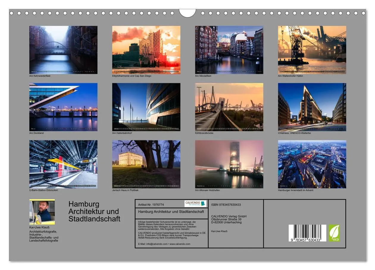 Bild: 9783457630433 | Hamburg Architektur und Stadtlandschaft (Wandkalender 2026 DIN A3...