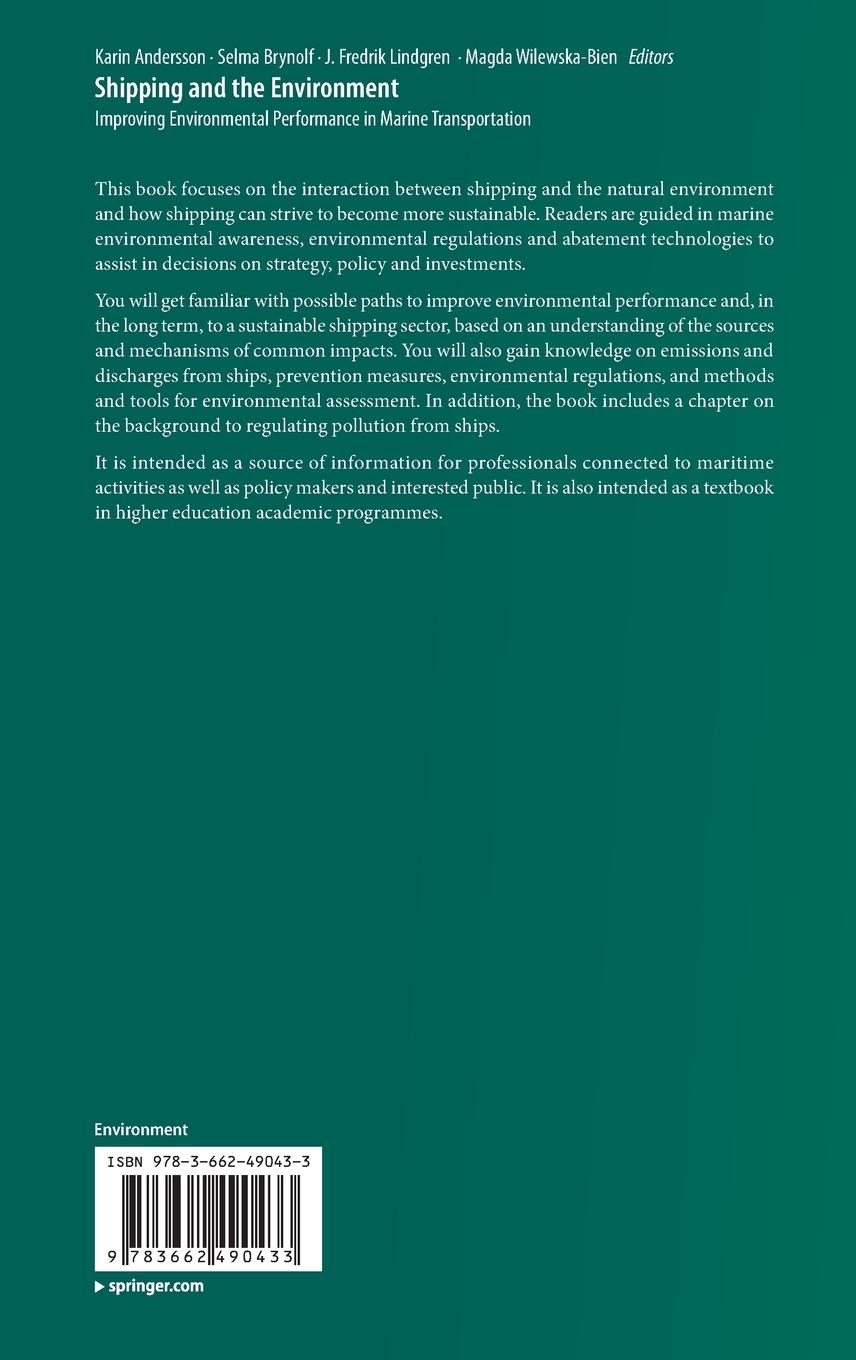 Rückseite: 9783662490433 | Shipping and the Environment | Karin Andersson (u. a.) | Buch | xxiii