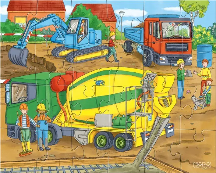 Bild: 4010168250533 | Puzzles Auf der Baustelle (Kinderpuzzle) | Spiel | In Spielebox | 2020