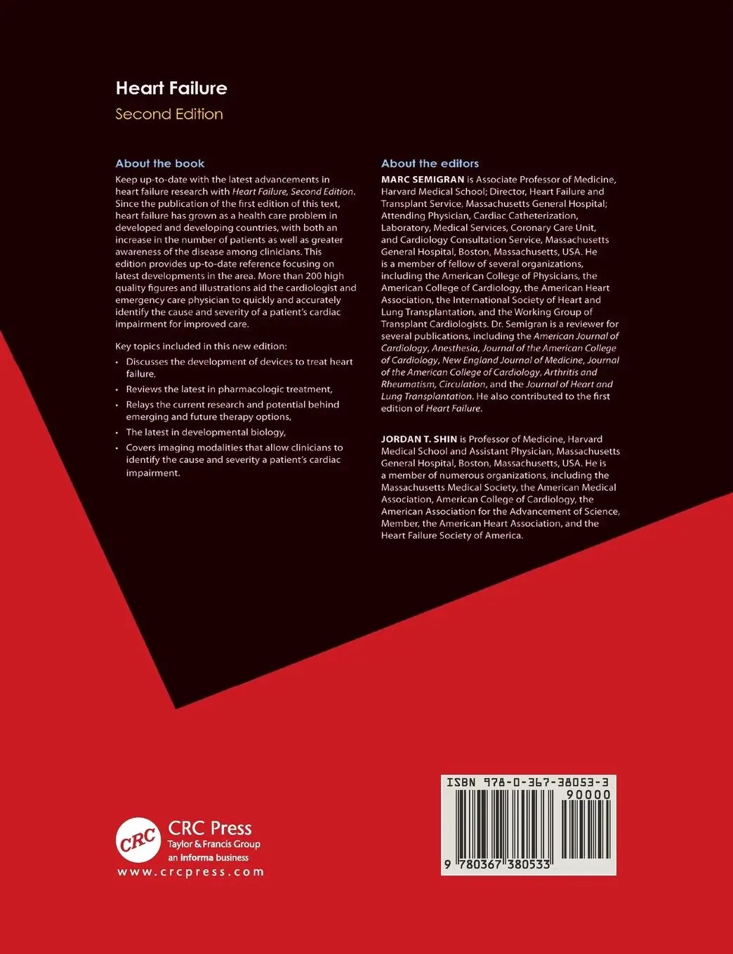 Rückseite: 9780367380533 | Heart Failure | Marc Semigran (u. a.) | Taschenbuch | Englisch | 2019
