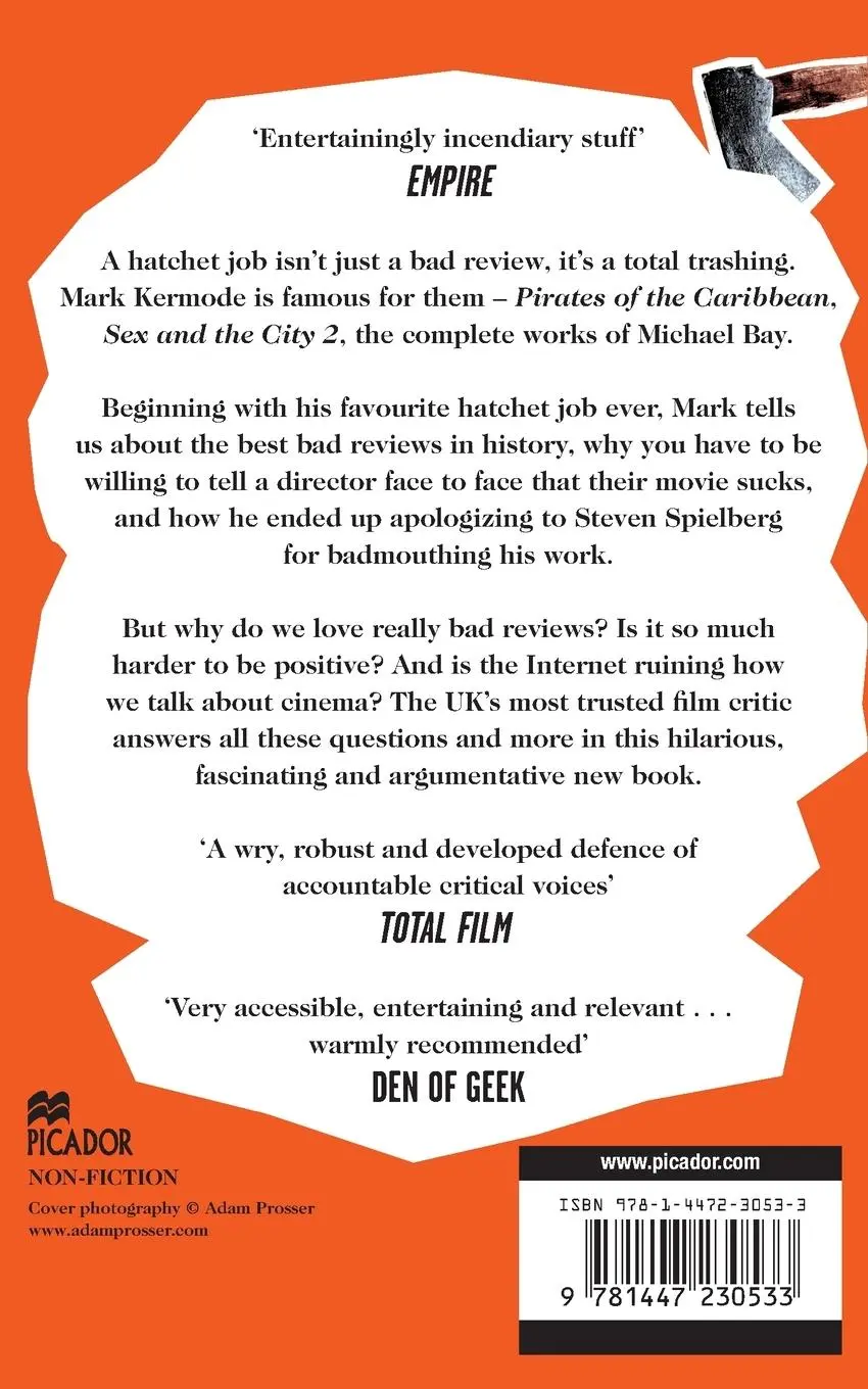 Rückseite: 9781447230533 | Hatchet Job | Love Movies, Hate Critics | Mark Kermode | Taschenbuch