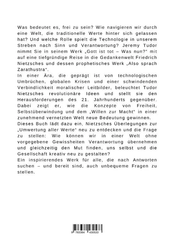 Rückseite: 9783384430533 | Gott ist tot ¿ Was nun? | Jeremy Tudor | Taschenbuch | Paperback