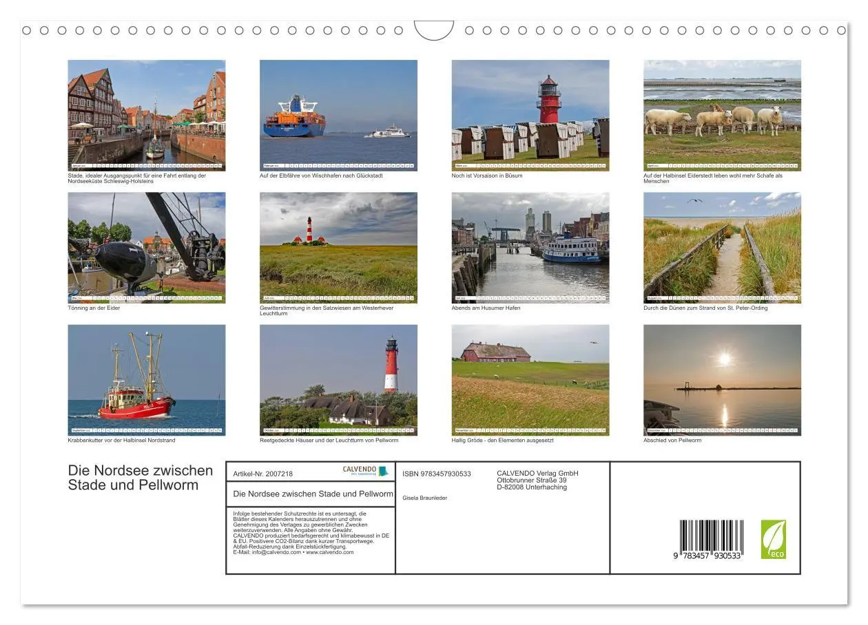 Bild: 9783457930533 | Die Nordsee zwischen Stade und Pellworm (Wandkalender 2026 DIN A3...