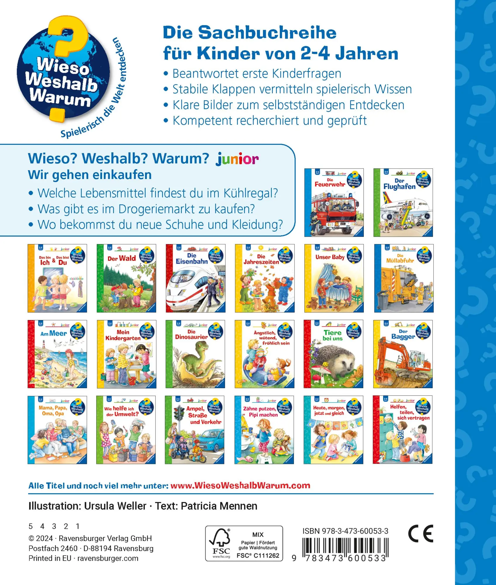 Rückseite: 9783473600533 | Wieso? Weshalb? Warum? junior, Band 50 - Wir gehen einkaufen | Mennen