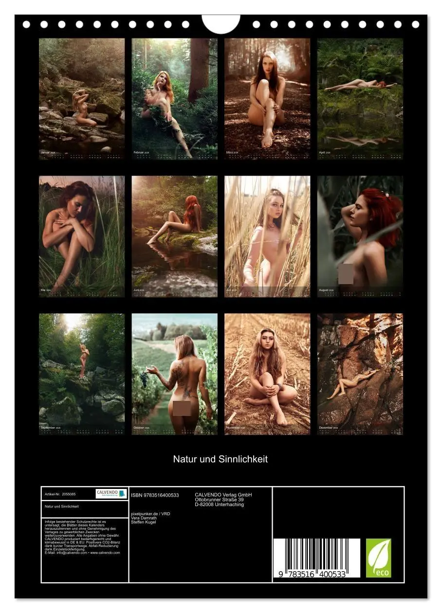 Bild: 9783516400533 | Natur und Sinnlichkeit (Wandkalender 2026 DIN A4 hoch), CALVENDO...