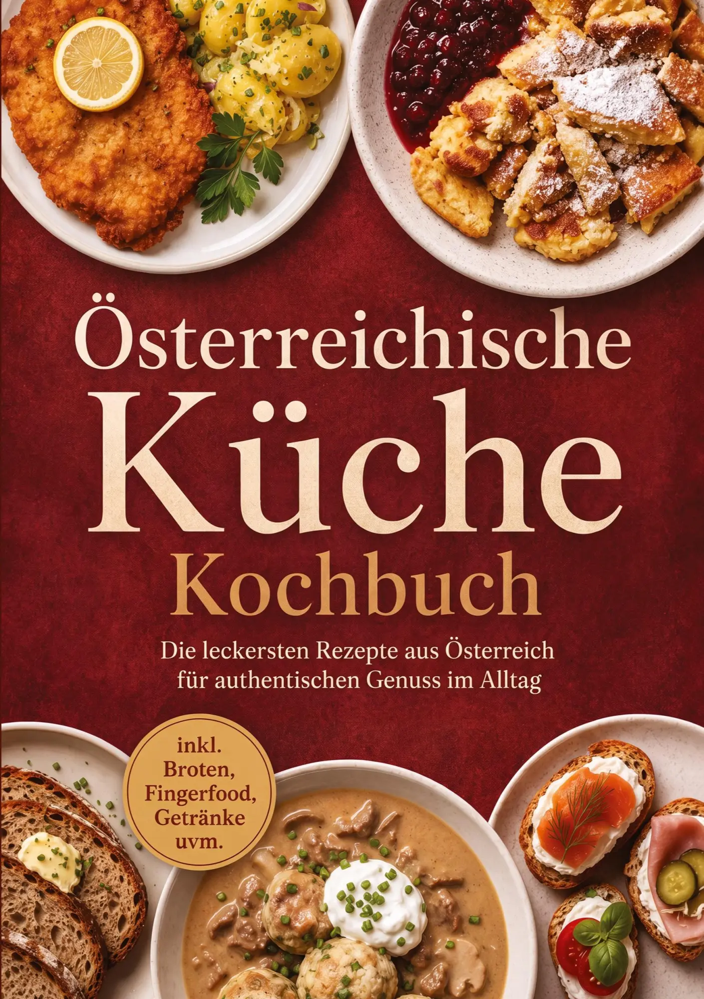 Österreichische Küche Kochbuch: Die leckersten Rezepte aus Österreich für authentischen Genuss im Alltag - inkl. Broten, Fingerfood, Getränke uvm.