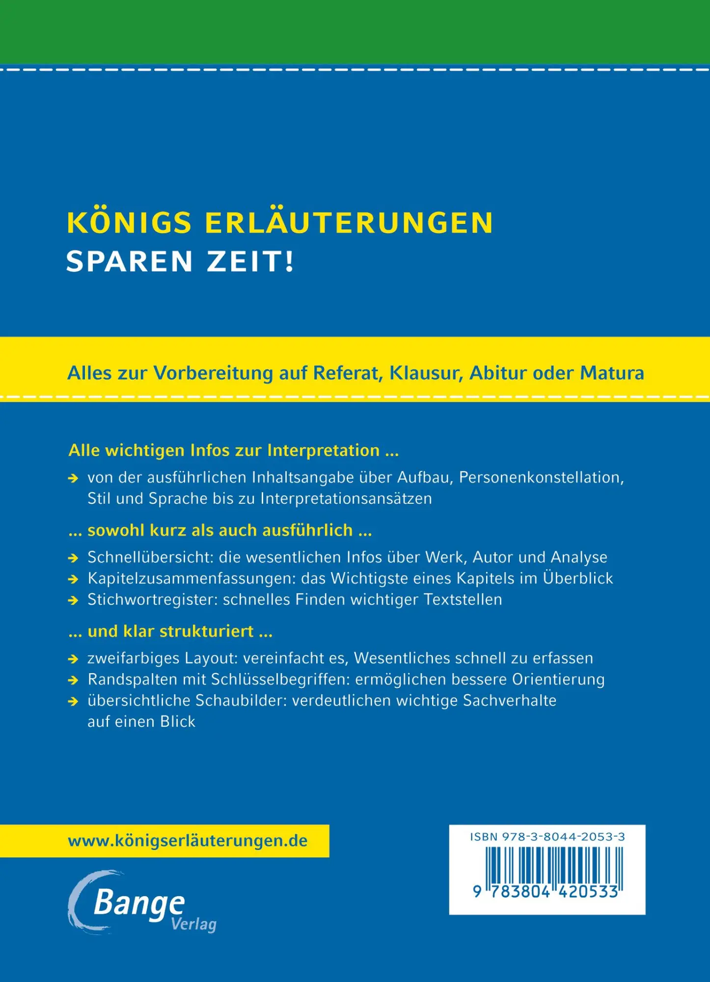 Rückseite: 9783804420533 | Richard III. Textanalyse und Interpretation in englischer Sprache