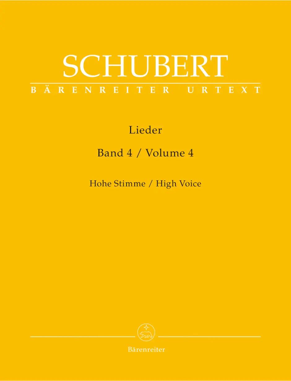 Cover: 9790006530533 | Lieder Band 4 | Hohe Stimme / High Voice | Franz Schubert | Buch