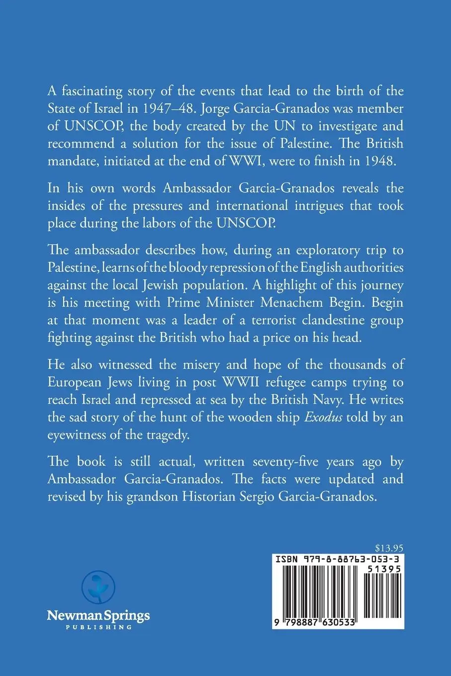 Rückseite: 9798887630533 | The Birth of Israel | The Drama as I Saw it | Jorge Garcia-Granados