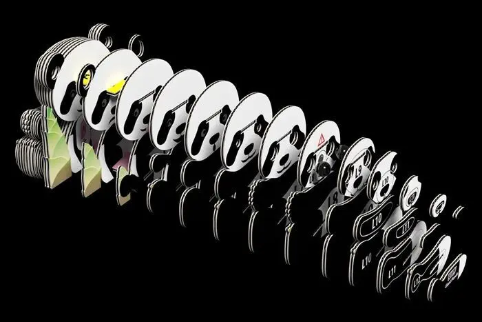 Bild: 9421036940633 | EUGY - 3D Bastelset Grosser Panda | Kit (Bastelset) | In Karton | 2026