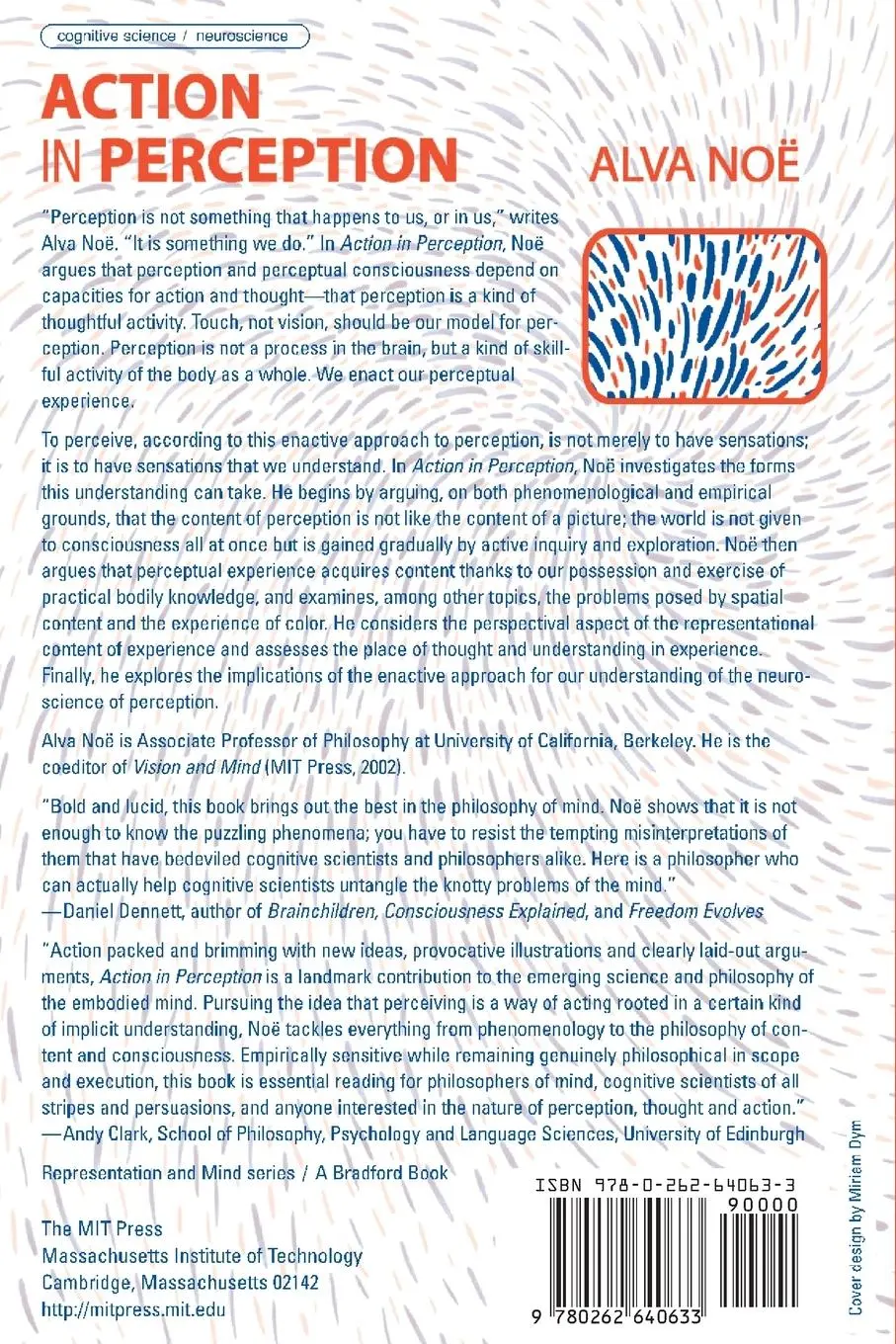 Rückseite: 9780262640633 | Action in Perception | Alva Noë | Taschenbuch | Englisch | 2006