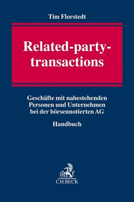 Cover: 9783406740633 | Related Party Transactions | Tim Florstedt | Buch | XVII | Deutsch
