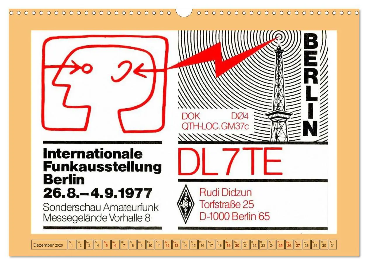 Bild: 9783457300633 | Amateurfunk in West-Berlin (Wandkalender 2026 DIN A3 quer),...