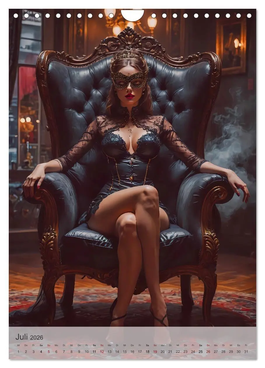 Bild: 9783516250633 | Verführerische Momente - Kinky Geheimnisse (Wandkalender 2026 DIN...