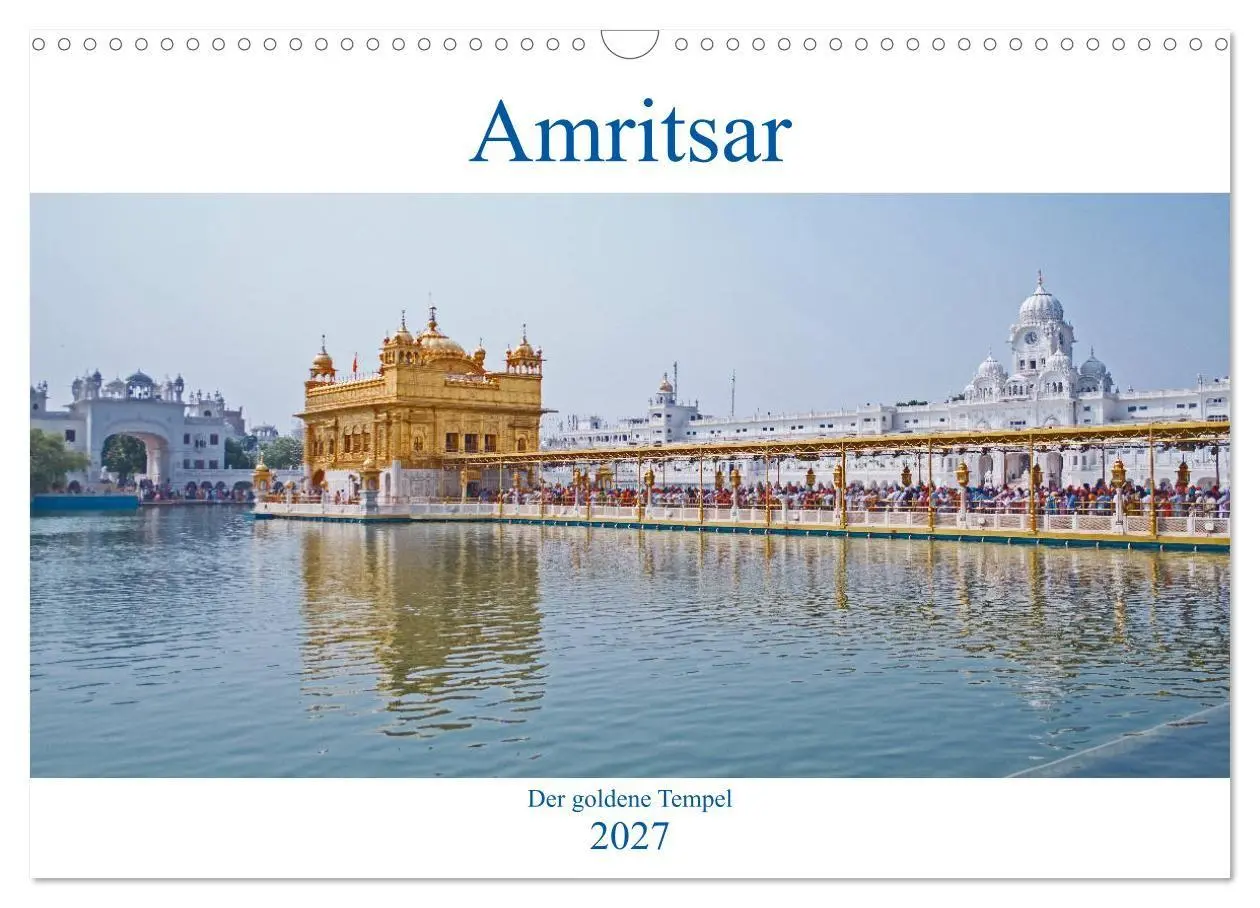 Cover: 9783569720633 | Amritsar - Der goldene Tempel (Wandkalender 2027 DIN A3 quer),...