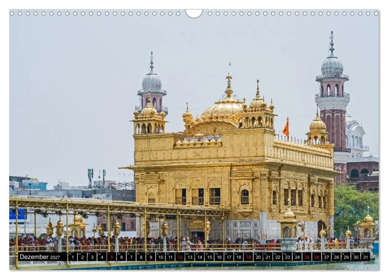 Bild: 9783569720633 | Amritsar - Der goldene Tempel (Wandkalender 2027 DIN A3 quer),...