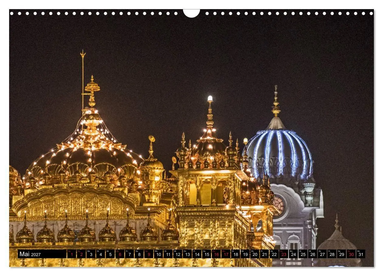 Bild: 9783569720633 | Amritsar - Der goldene Tempel (Wandkalender 2027 DIN A3 quer),...
