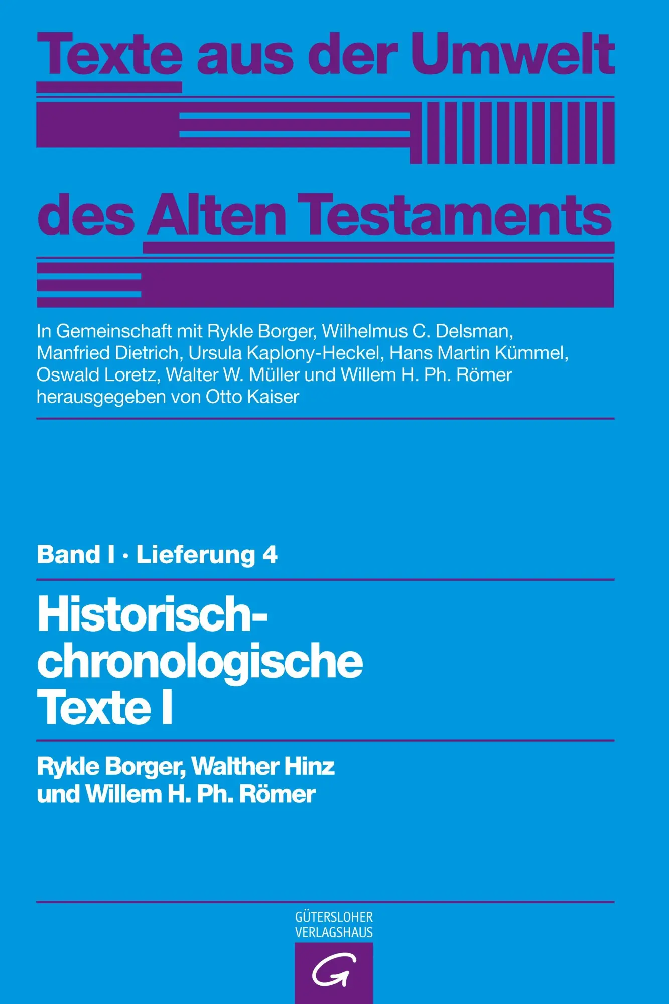 Cover: 9783579000633 | Historisch-chronologische Texte I | Walther Hinz (u. a.) | Taschenbuch