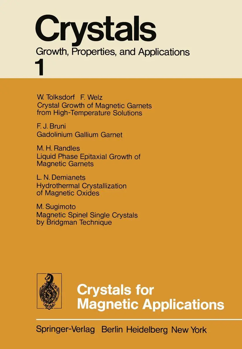 Cover: 9783642670633 | Crystals for Magnetic Applications | C. J. M. Rooijmans | Taschenbuch