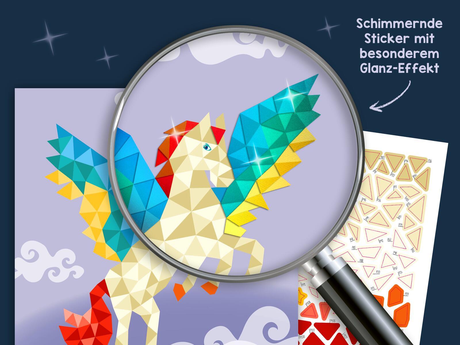 Bild: 9783845860633 | I Love to Sparkle - Mosaik-Stickerheft Fabelwesen | Markiewicz | 40 S.