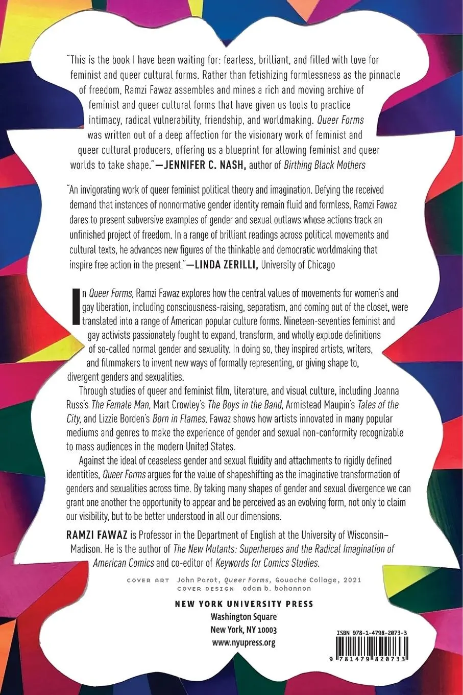 Rückseite: 9781479820733 | Queer Forms | Ramzi Fawaz | Taschenbuch | Kartoniert / Broschiert