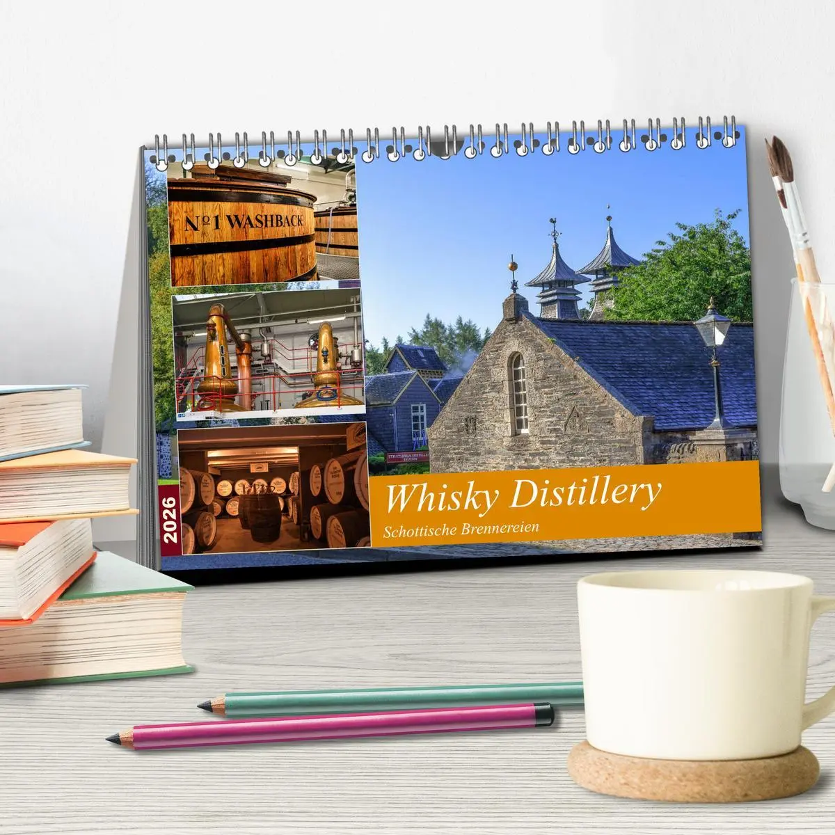 Bild: 9783457770733 | Whisky Distillery - Schottische Brennereien (Tischkalender 2026 DIN...