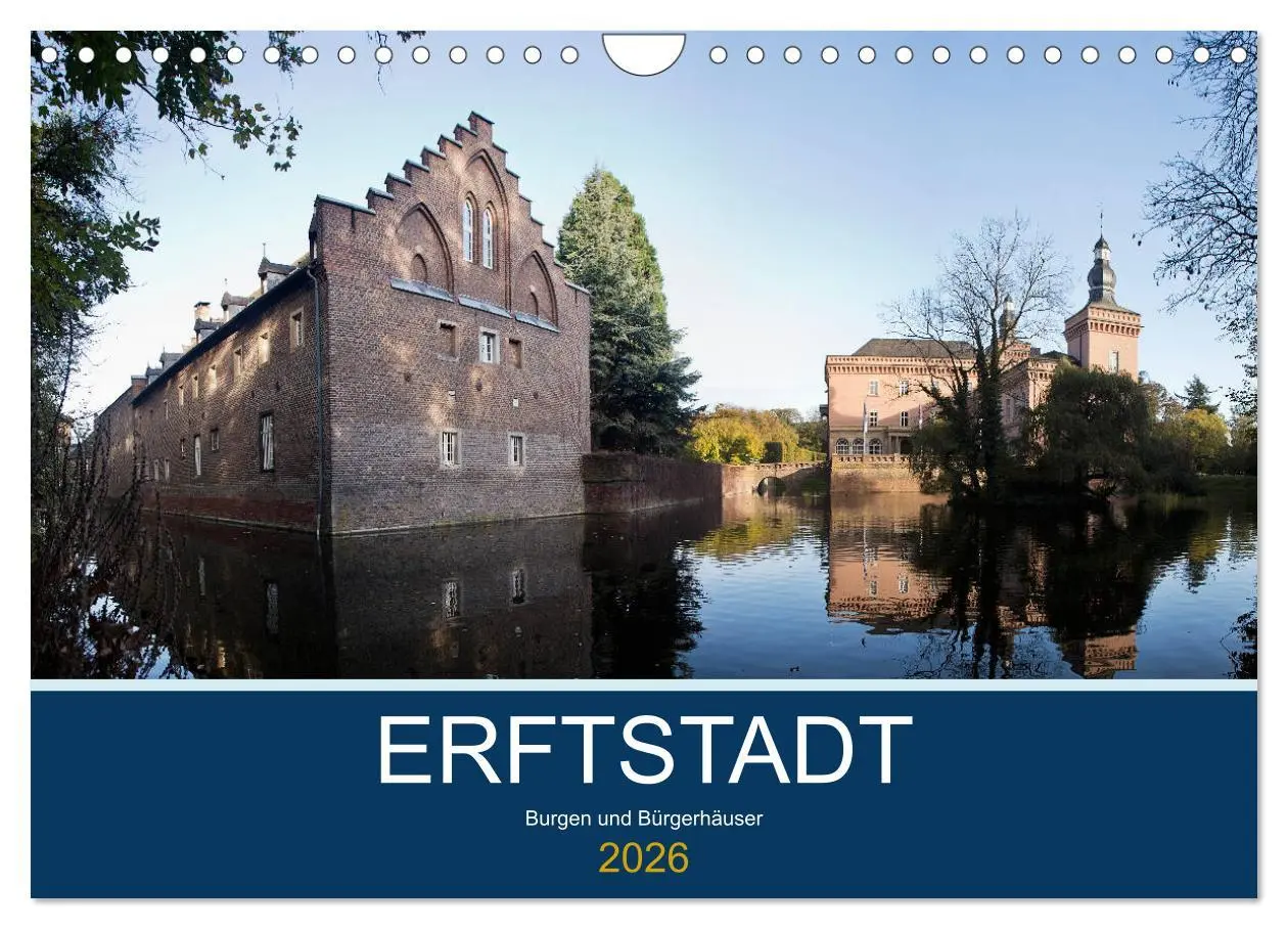 Cover: 9783457840733 | ERFTSTADT - Burgen und Bürgerhäuser (Wandkalender 2026 DIN A4...