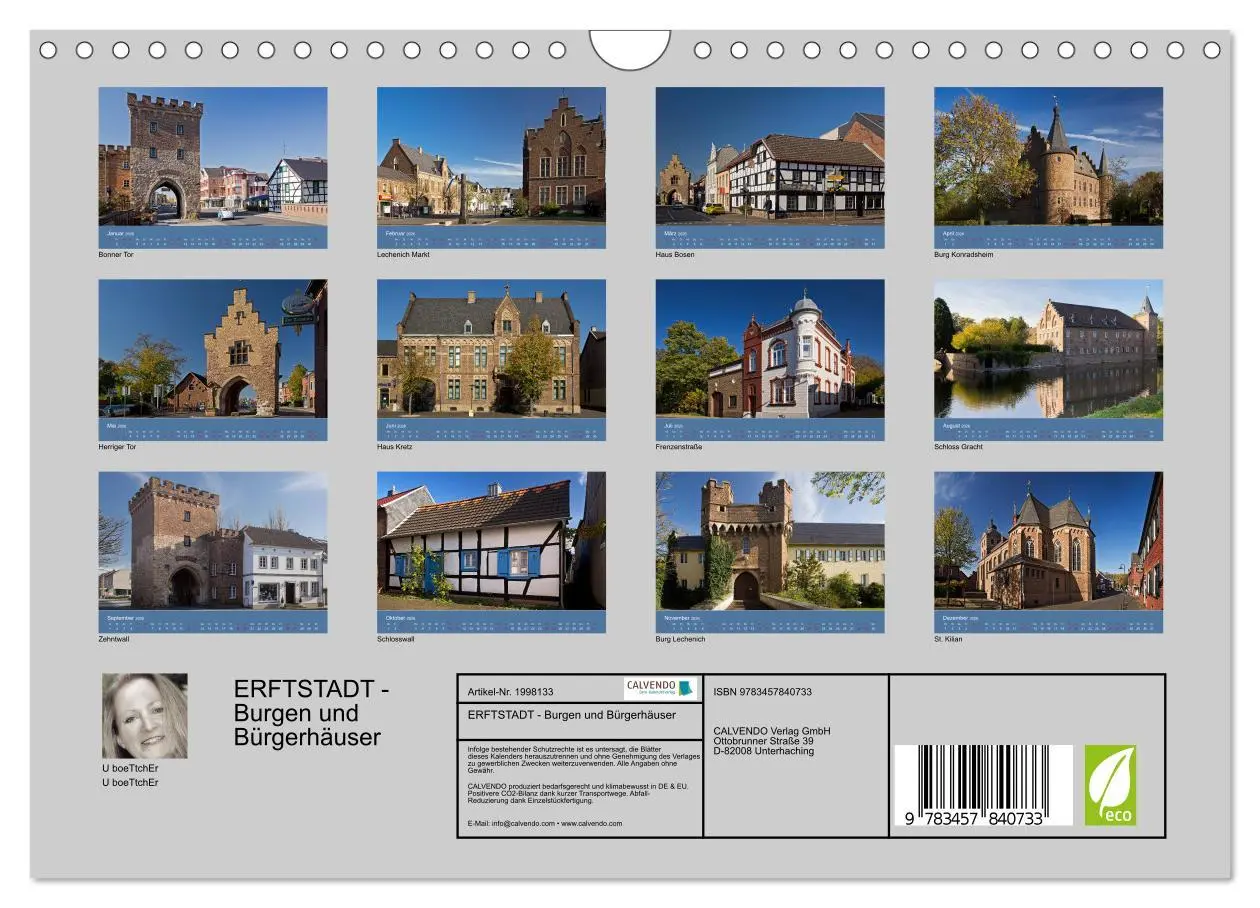 Bild: 9783457840733 | ERFTSTADT - Burgen und Bürgerhäuser (Wandkalender 2026 DIN A4...