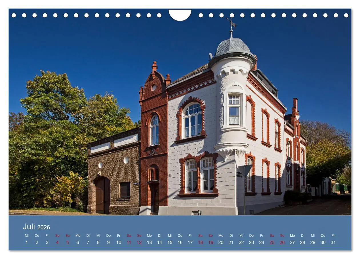 Bild: 9783457840733 | ERFTSTADT - Burgen und Bürgerhäuser (Wandkalender 2026 DIN A4...