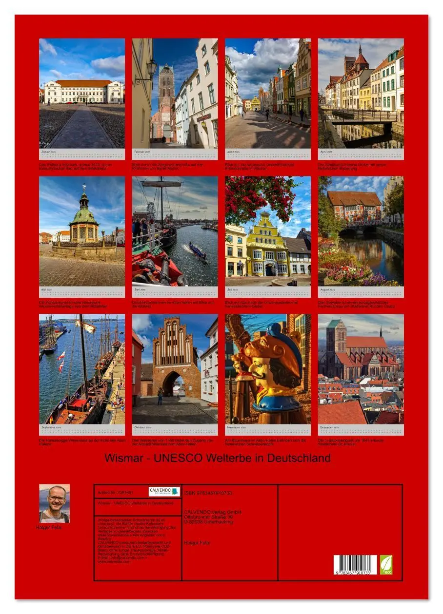 Bild: 9783457910733 | Wismar - UNESCO Welterbe in Deutschland (Wandkalender 2026 DIN A2...