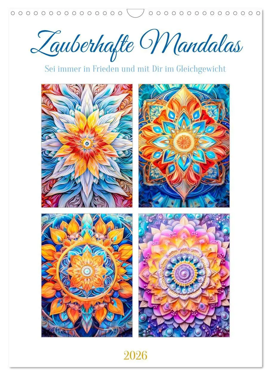 Cover: 9783516310733 | Zauberhafte Mandalas (Wandkalender 2026 DIN A3 hoch), CALVENDO...