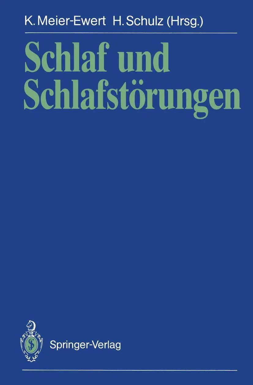 Cover: 9783540520733 | Schlaf und Schlafstörungen | Hartmut Schulz (u. a.) | Taschenbuch | x