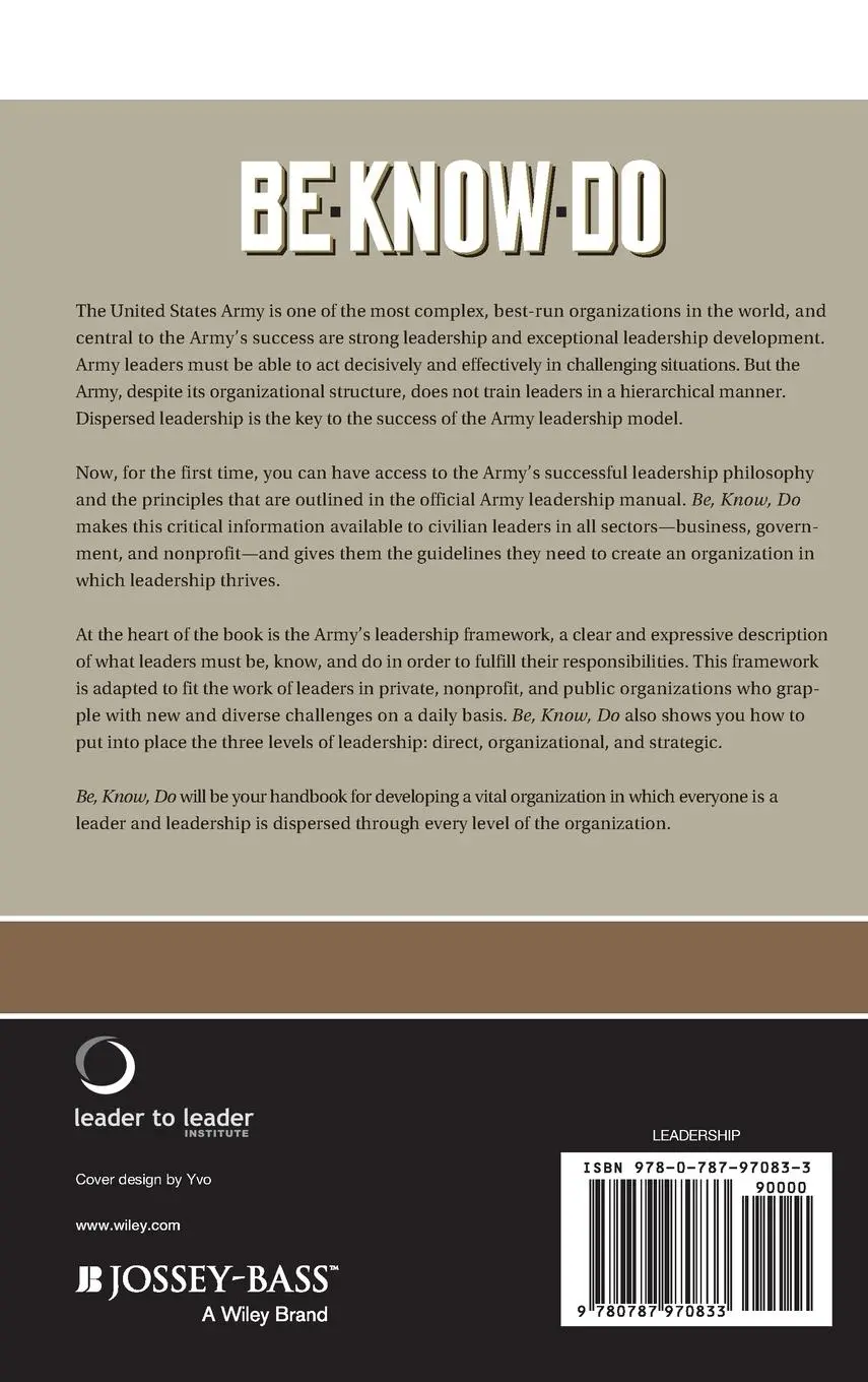 Rückseite: 9780787970833 | Be-Know-Do | Leadership the Army Way | U S Army | Buch | Englisch