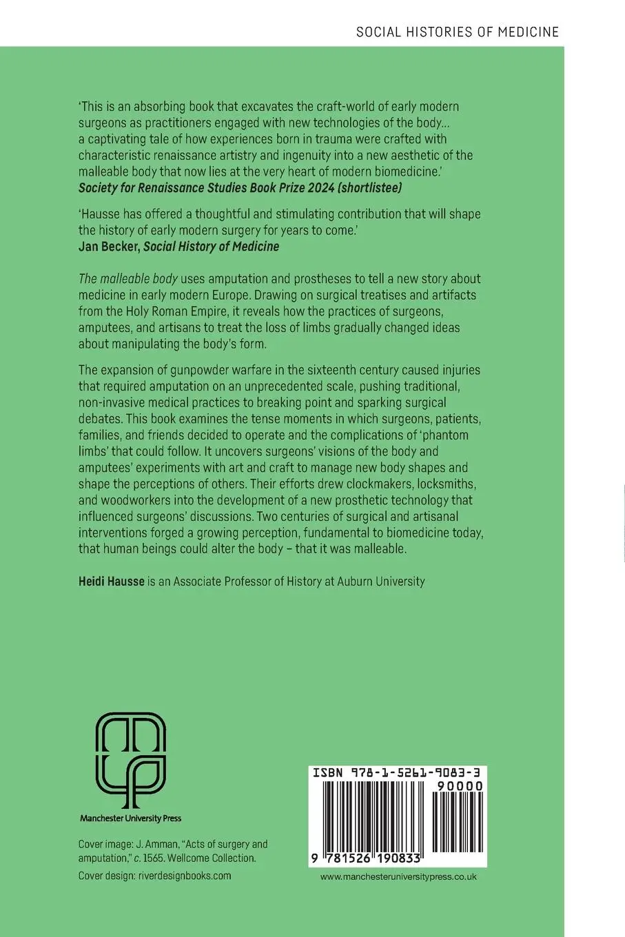 Rückseite: 9781526190833 | The malleable body | Heidi Hausse | Taschenbuch | Englisch | 2025